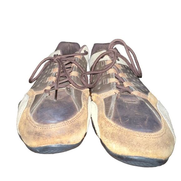 Ecko Unltd brown, tan and black leather low top lace sneakers men’s size 13 - Picture 2 of 7